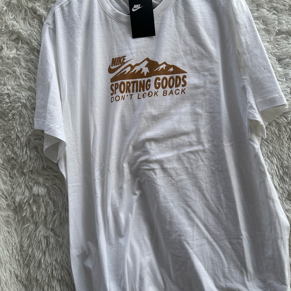 Nike Men's White 'Sporting Goods' Graphic Tee